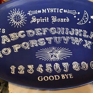 Ouija Board Platter - heavy purple blue color